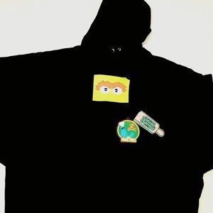 Johnny Cupcakes Seasame Street XXXL rare Oscar the Grouch hoodie New Sold Out!